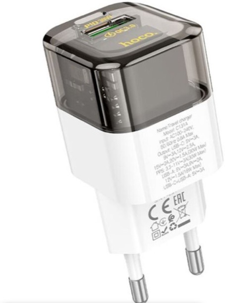 Hoco 30W Adaptive Charging 1.5 A Mobile Charger with Detachable Cable