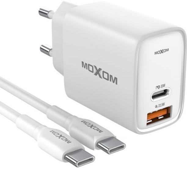 Moxom GTK812 2.4 A Multiport Mobile Charger with Detachable Cable
