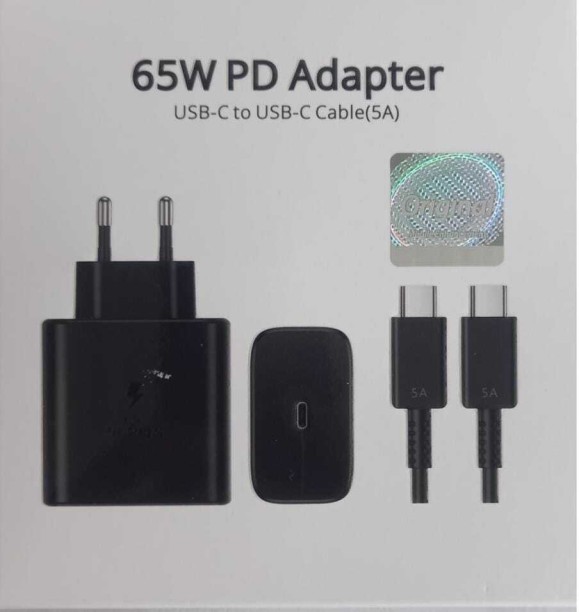 65W Charger Adaptive Charging 5 A Mobile Charger with Detachable Cable