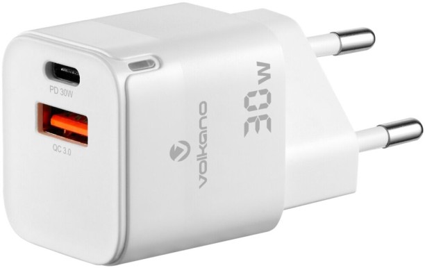 Volkano Qualcomm 3.0 Multiport Mobile Charger with Detachable Cable