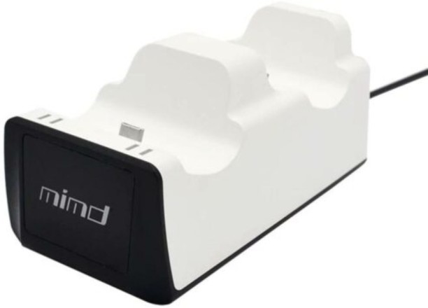 Mimd USB Charger Dual Charging Docking Station Cradle Holder for PS5 Gaming Console Gamepad Accessories Quick Charge 1 A Multiport Gaming Charger with Detachable Cable