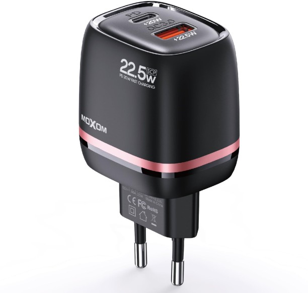 Moxom SAY661 2.4 A Mobile Charger with Detachable Cable