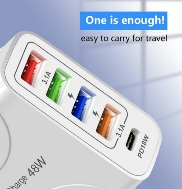 Olesson SD-65 Quick Charge 4 A Multiport Mobile Charger