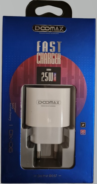Doomax Charger house 25w TypeC- no cable Dx06/07 Mobile Charger with Detachable Cable