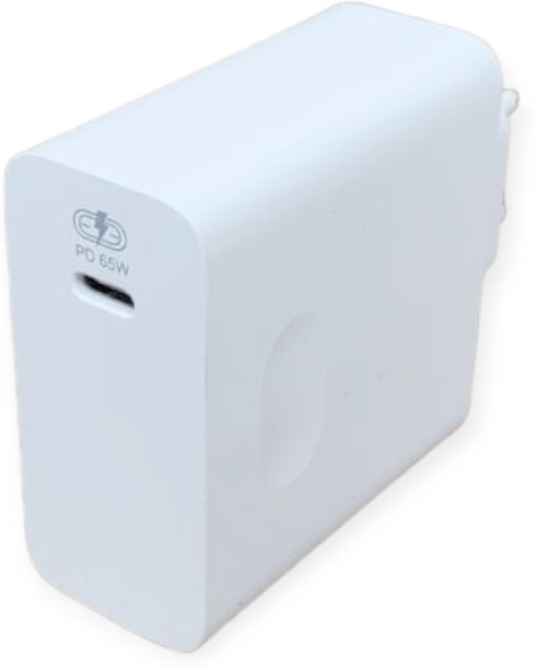 Aerobes PD 65W Quick Charging Smart Charger Adaptive Charging 3 A Multiport Mobile Charger with Detachable Cable