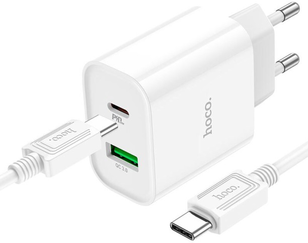 HOCO C80A Adaptive Charging 3 A Multiport Mobile Charger with Detachable Cable