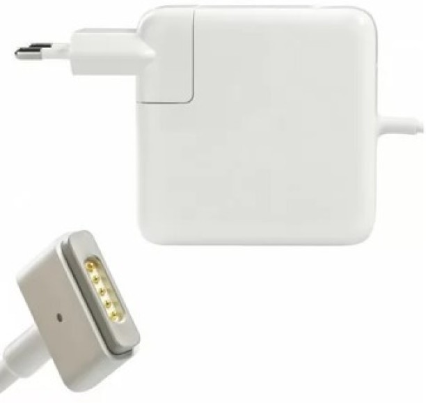 UNITED 45W Magsafe 2 T Shape Replacement Charger Compatible with Macbook Air - White Adaptive Charging 3.4 A Battery Charger with Detachable Cable