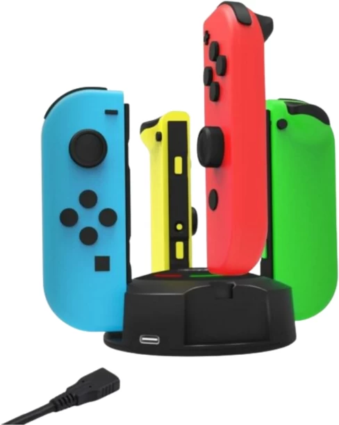 Generic Charging Dock For Nintendo Switch Type C USB Stand Station with LED Indication Multiport Gaming Charger