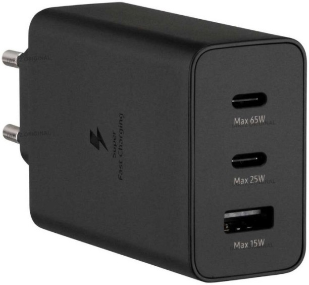 Adaptive Chargers 65W PD PD 6 A Multiport Mobile Charger with Detachable Cable