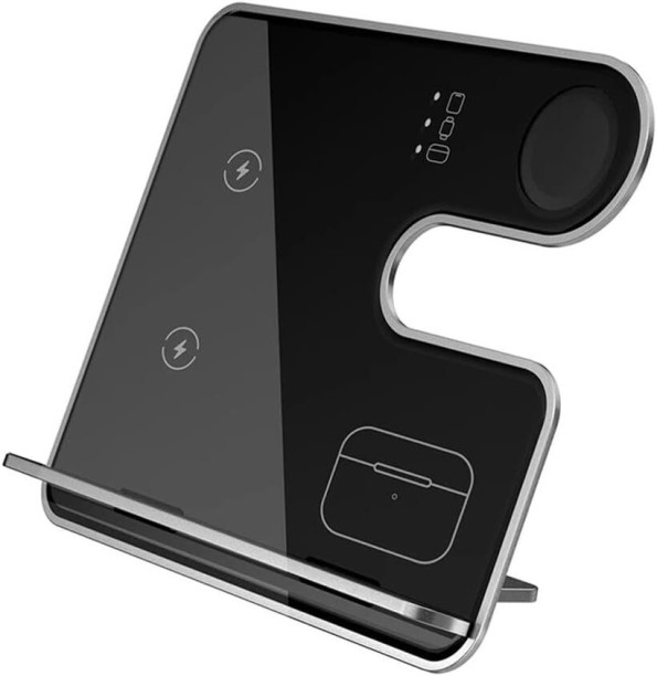 Happyfun for 1PCS 3 in 1 Wireless Charger,Detachable Maghnetic Adaptive Charging 3 A Multiport Mobile Charger with Detachable Cable