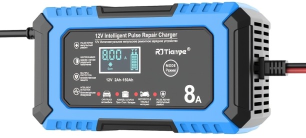 RJ Tianye 12V Intelligent Pulse Repair Charger. 8 A E-car Charger