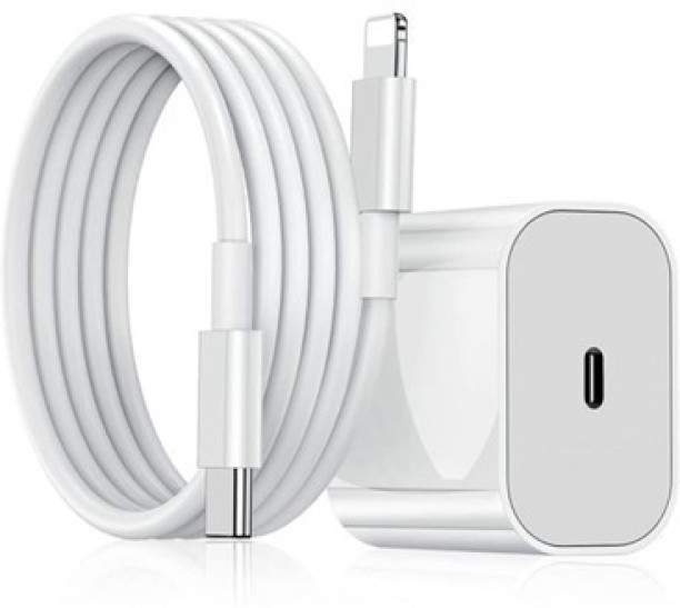 Pandi 20W Fast USB-C Power Adapter With USB-C Lightning Cable For iPhone Generic Supercharge Mobile Charger with Detachable Cable