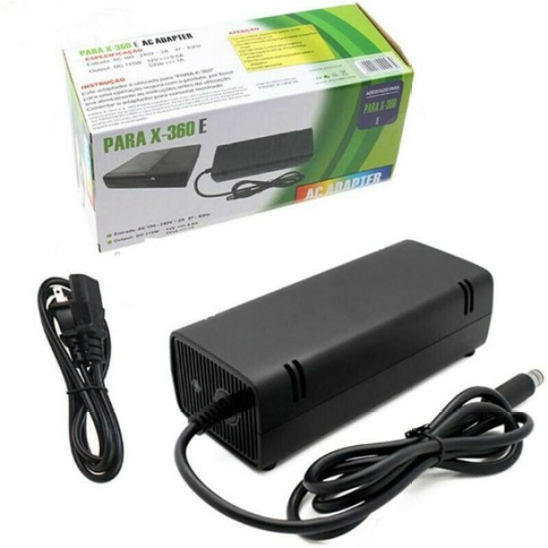 Techouse Xbox 360 E AC Adapter Charger Power Supply , Black Adaptive Charging 9 A Gaming Charger