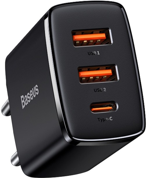 Baseus Compact Quick 2U+C 30W EU PD 15 A Multiport Mobile Charger