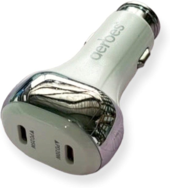 Aerbes AB-Q640 Dual PD 45W Car Charger 5 A Multiport Mobile Charger with Detachable Cable