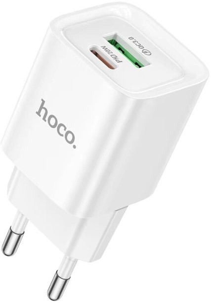 Hoco Mini Charger PD20W 0.6 A Multiport Mobile Charger with Detachable Cable