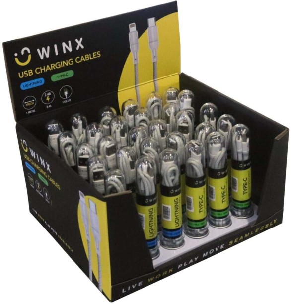 WINX 4897119171761 2.4 A Mobile Charger with Detachable Cable