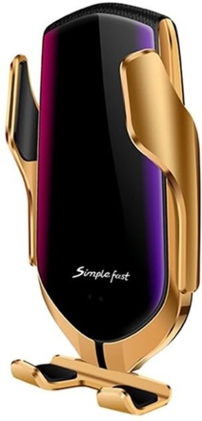 Smart Sensor Wireless Fast Charging Car Charger with 360 Rotation Smart Sensor Wireless Fast Charging Car Charger with 360 Rotation Supercharge 1.2 A Mobile Charger with Detachable Cable