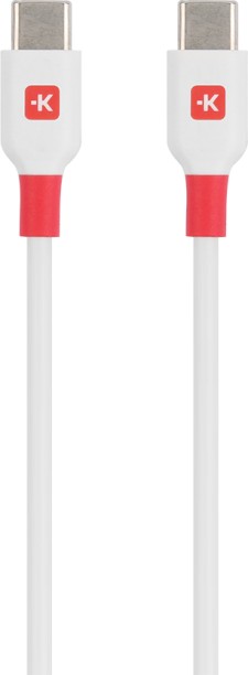 SKROSS USB-C Fast ChargUSB-C to ing Cable - White Quick Charge 3 A Mobile Charger with Detachable Cable