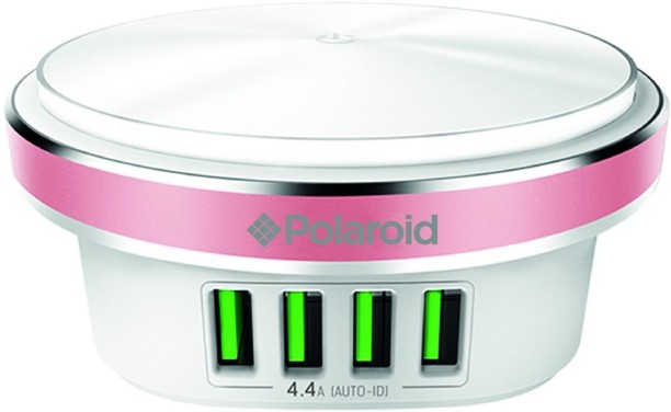 POLAROID PUSB4 Adaptive Charging 5.4 A Multiport Mobile Charger with Detachable Cable