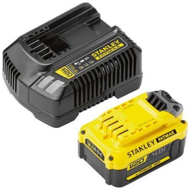 Stanley Tools 18V V20 2.0Ah Starter Kit 2 A Power Drill Tool Charger
