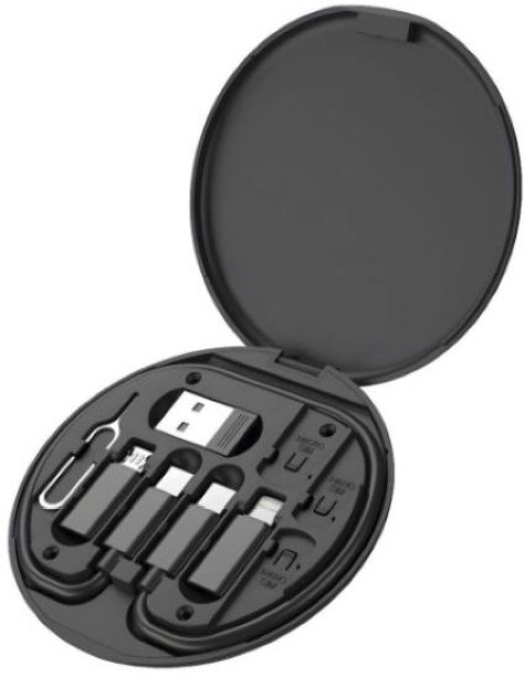 CLICK2BUY 1791 Quick Charge 1.1 A Multiport Mobile Charger with Detachable Cable