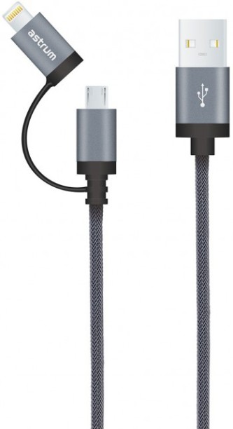 Astrum AC330 Adaptive Charging Mobile Charger with Detachable Cable