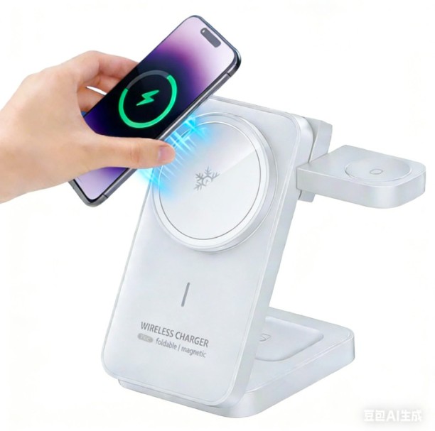 3 IN 1 Charging Station G5 Mobile Charger with Detachable Cable