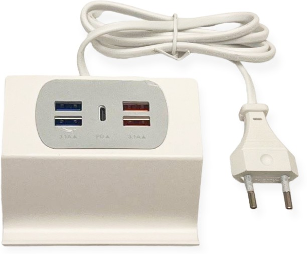Generic GE-24 3.1 A Multiport Mobile Charger with Detachable Cable