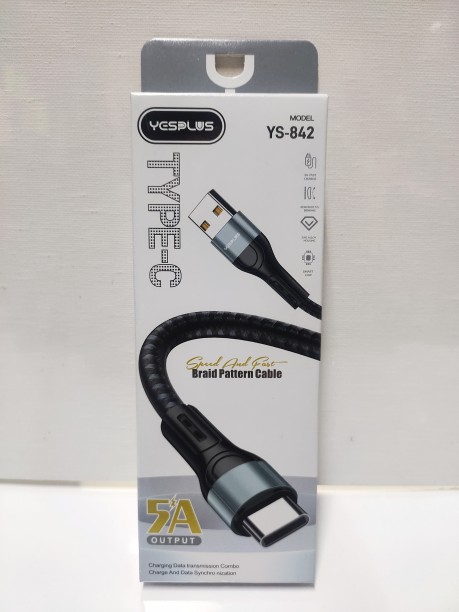 YESPLUS YS-842 HyperCharge 5 A Mobile Charger with Detachable Cable