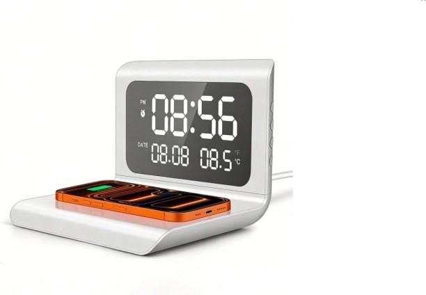 Alarm Charging Station T4 Mobile Charger with Detachable Cable