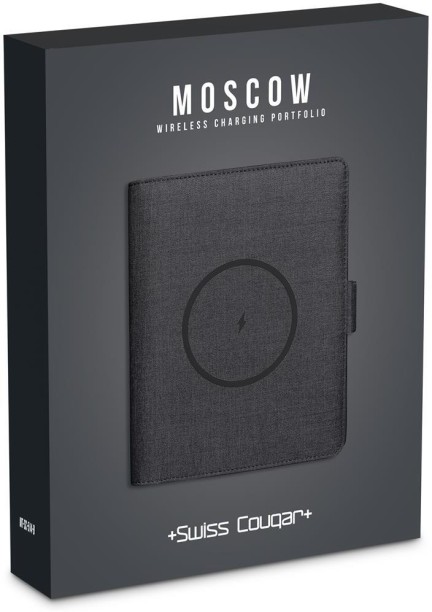 Swiss Cougar Moscow Wireless Charging Portfolio Multiport Mobile Charger with Detachable Cable