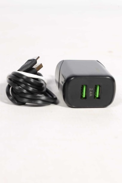 ORG EXCLUSIVE org-10MR66C Adaptive Charging 2.4 A Multiport Mobile Charger with Detachable Cable