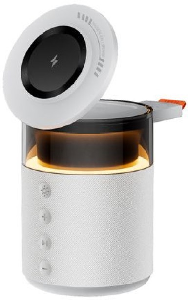 BezosMax 3 in 1 Wireless Charging Station, Magnetic Wireless Charger for 16 15 14 13 12 Pro Max Watch, Bluetooth Speakers with Night Light 15 A Mobile Charger with Detachable Cable