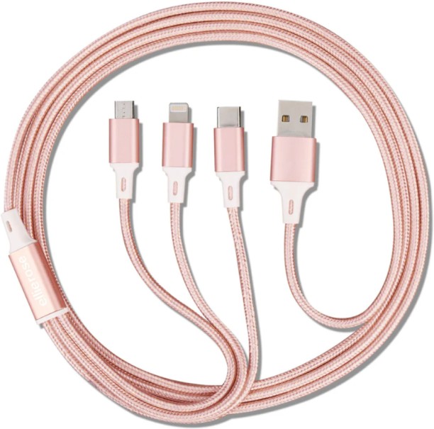CHARGING CABLE 3IN1 3 in 1 micro usb, type c, iphone charging and data sync PD 5 A Mobile Charger with Detachable Cable