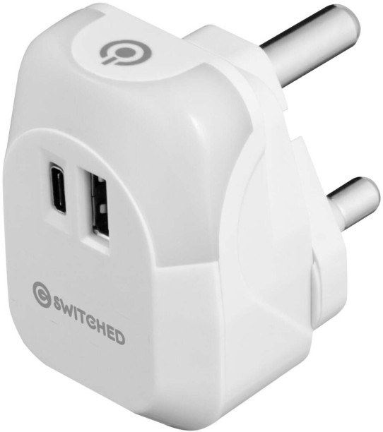 Switched Halo Fast Charge 17W Adapter | White | SWD-8509-17 Adaptive Charging Multiport Mobile Charger
