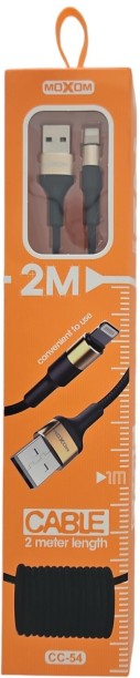 Moxom Cable - USB Moxom - IOS 2m CC54black T Mobile Charger with Detachable Cable