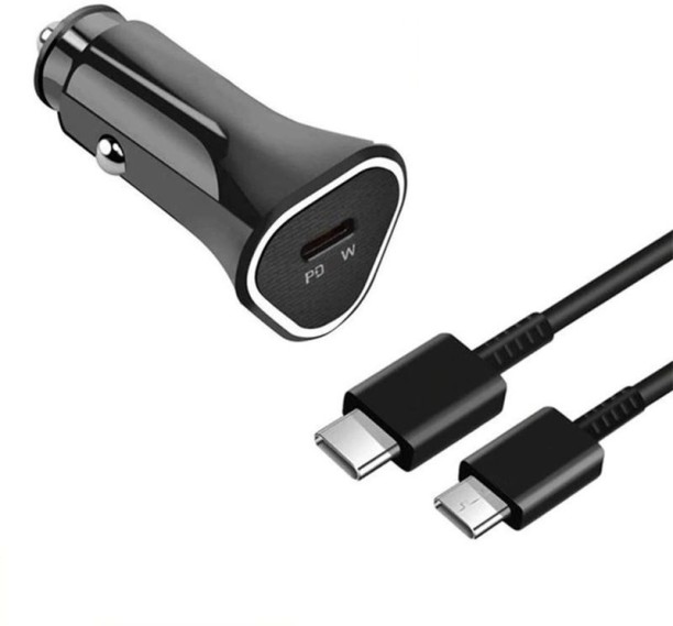SA 25W Fast Car Charger with Cable Supercharge 5 A Mobile Charger