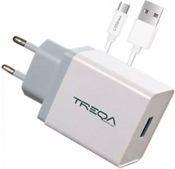 Treqa CS-203-V8 2.4 A Mobile Charger with Detachable Cable