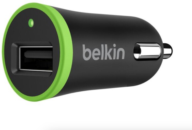 Belkin 10W Car Charger with USB Type C Cable 2.1 A Mobile Charger with Detachable Cable
