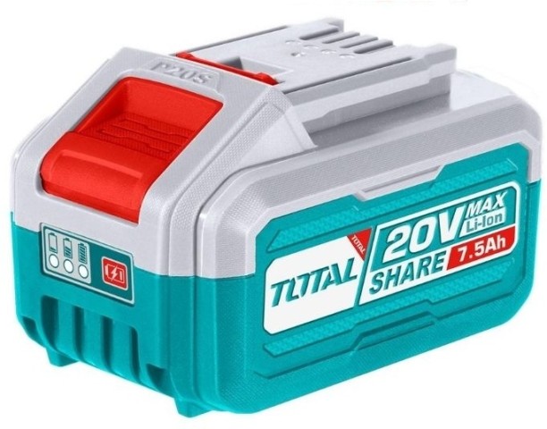Total Lithium-Ion 20V 7.5Ah Battery Pack Led Batt Pow Indicator Power Drill Tool Charger with Detachable Cable