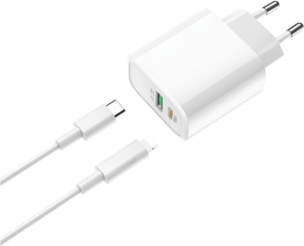 SMTE Hoco C57A QC3 Supercharge 5 A Multiport Mobile Charger with Detachable Cable