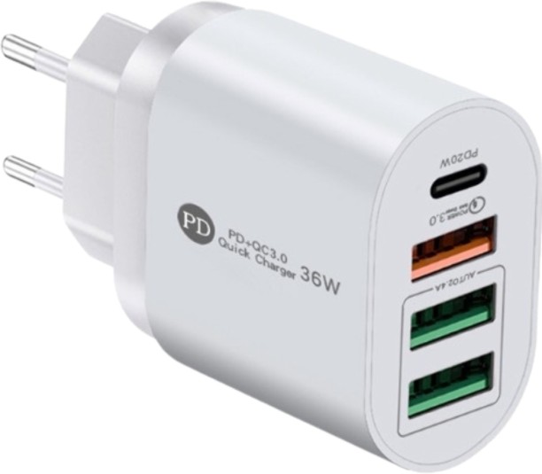 PD P15 2.4 A Multiport Mobile Charger with Detachable Cable