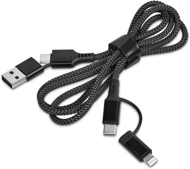 Alex Varga MT-AV-443-B Adaptive Charging 3 A Multiport Mobile Charger with Detachable Cable