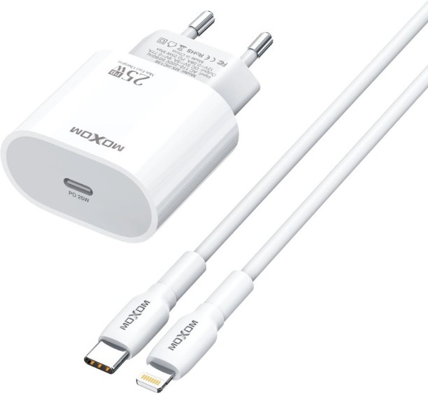 Moxom FRC821 PD 2.4 A Mobile Charger with Detachable Cable