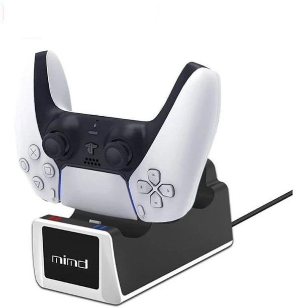 S/A Charging Dual Docking Station For PS5 Controller Supercharge 5 A Gaming Charger with Detachable Cable