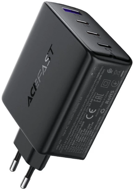 ACEFAST Fast Charge Wall Charger A94 PD100W GaN (3xUSB-C + 1xUSB-A) EU GaN 15 A Multiport Mobile Charger