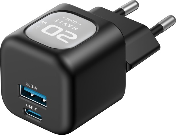Havit UC220 EU Adaptive Charging 0.5 A Multiport Mobile Charger with Detachable Cable