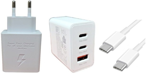 Phone-box 65wtrio007 Supercharge Multiport Mobile Charger with Detachable Cable