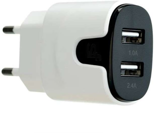 Superfly 3.4A Dual Type C Wall Charger Adaptive Charging 3.4 A Multiport Tablet Charger with Detachable Cable